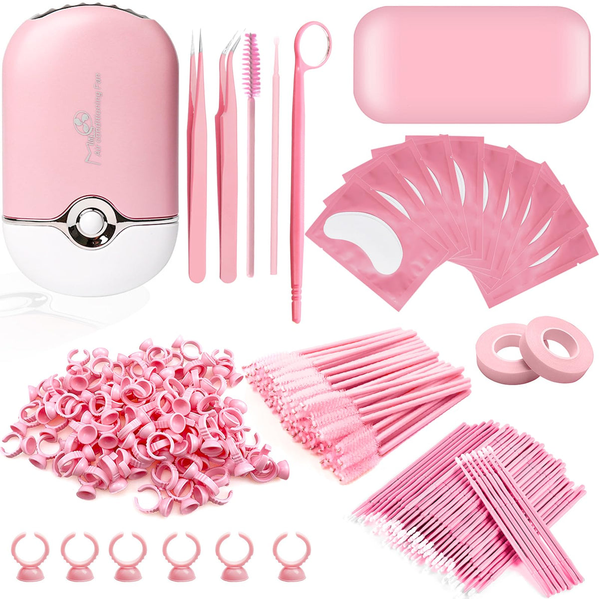 QUKLOGEN USB air blower cooling lashes for even adhesive drying