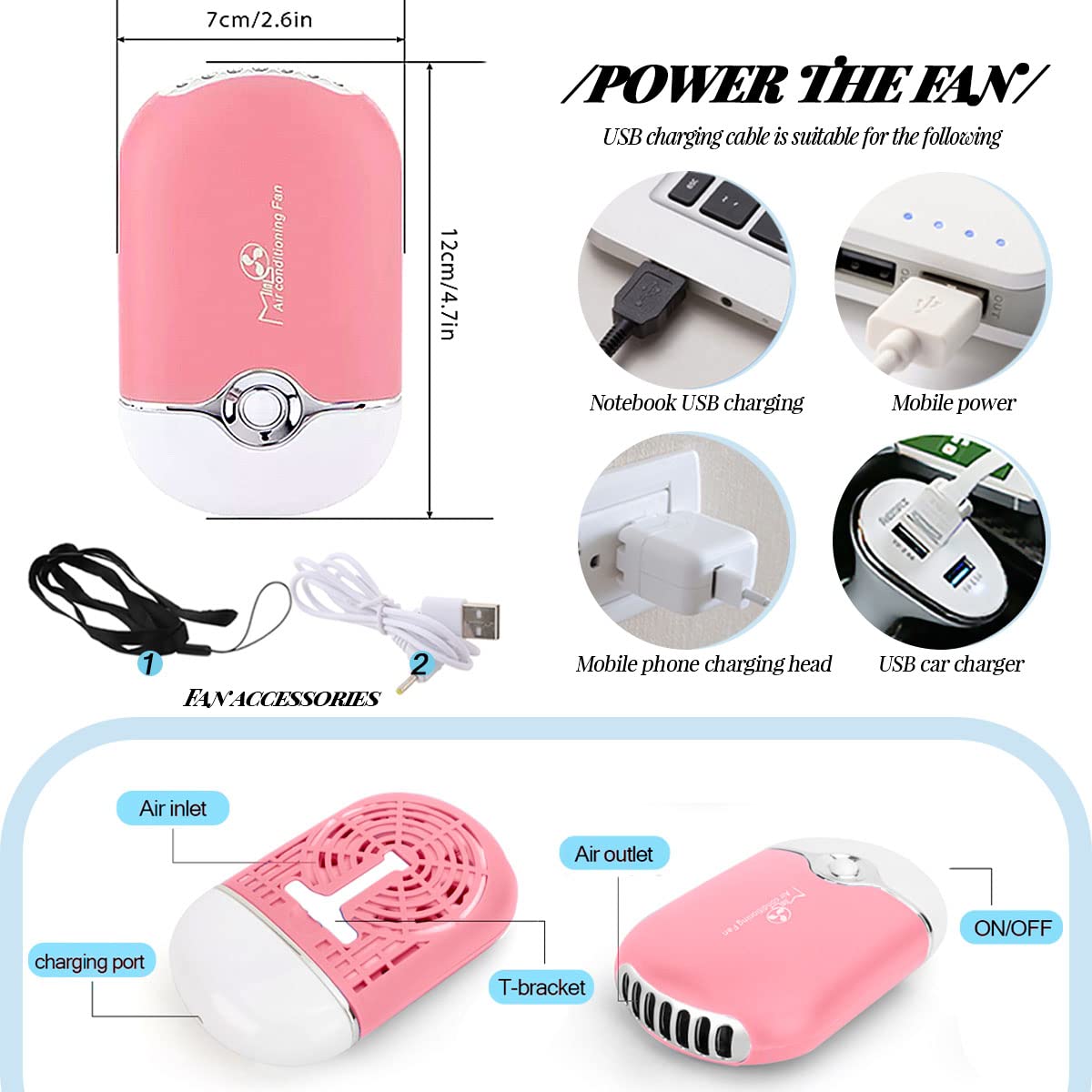 QUKLOGEN USB lash fan on table enables safe drying.