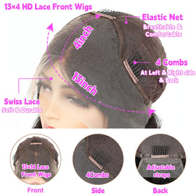 Qunali glueless cap with adjustable strap for easy, secure wear.
