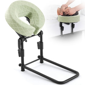 Qunclay adjustable headrest on a bed showing customizable height for comfort