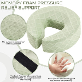 Qunclay foldable, portable headrest kit for on-the-go relaxation