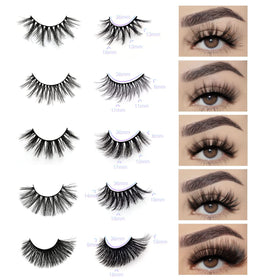 QUNETY 3D faux mink lashes bulk for dramatic yet natural enhancement