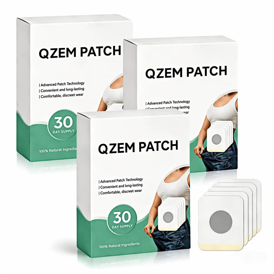QUOLYVATE NewQZEMH body patch skin-tone close-up for near-invisible daily wear.