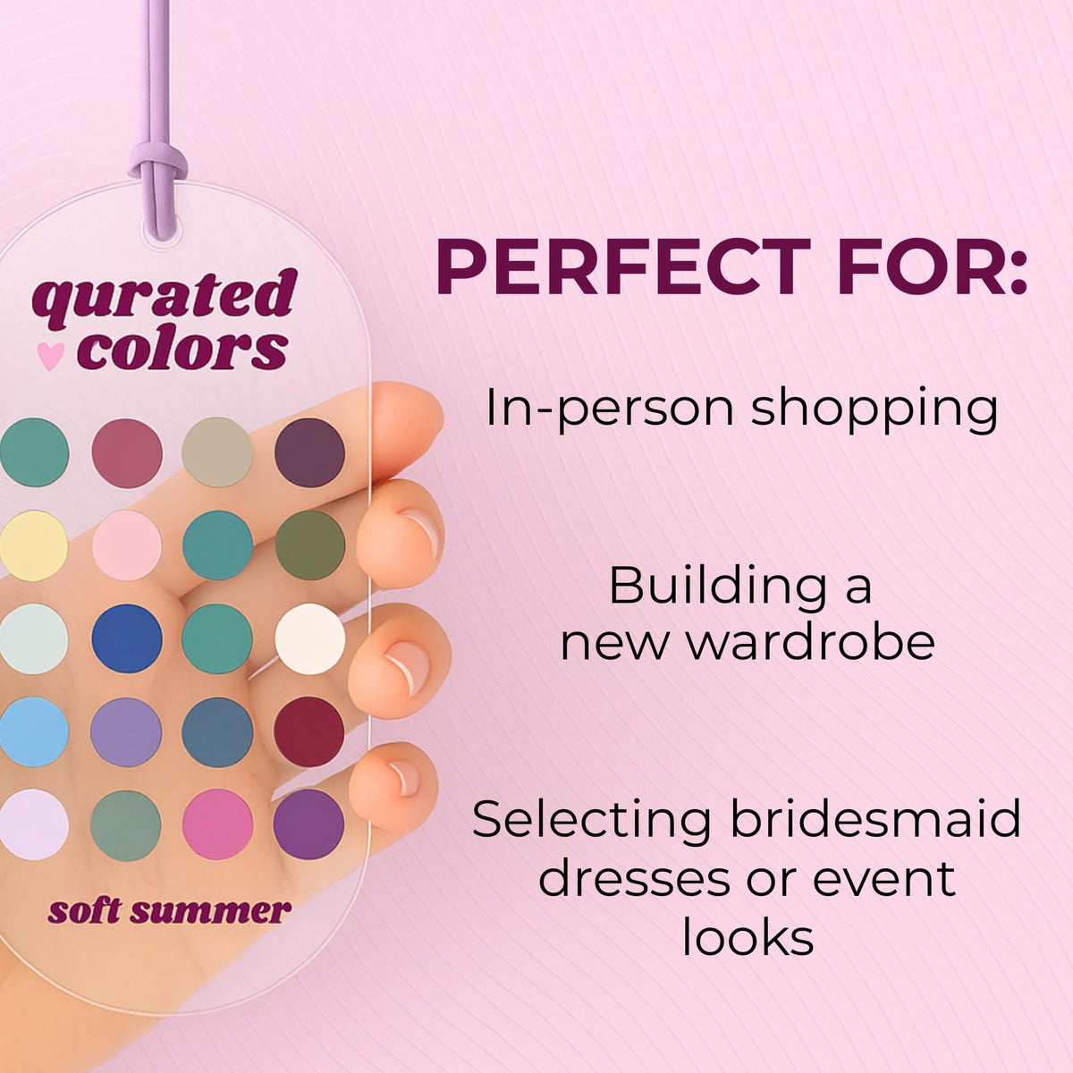 Qurated Colors compact travel-ready card set fits into purses and bags.