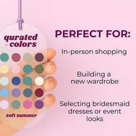 Qurated Colors compact travel-ready card set fits into purses and bags.