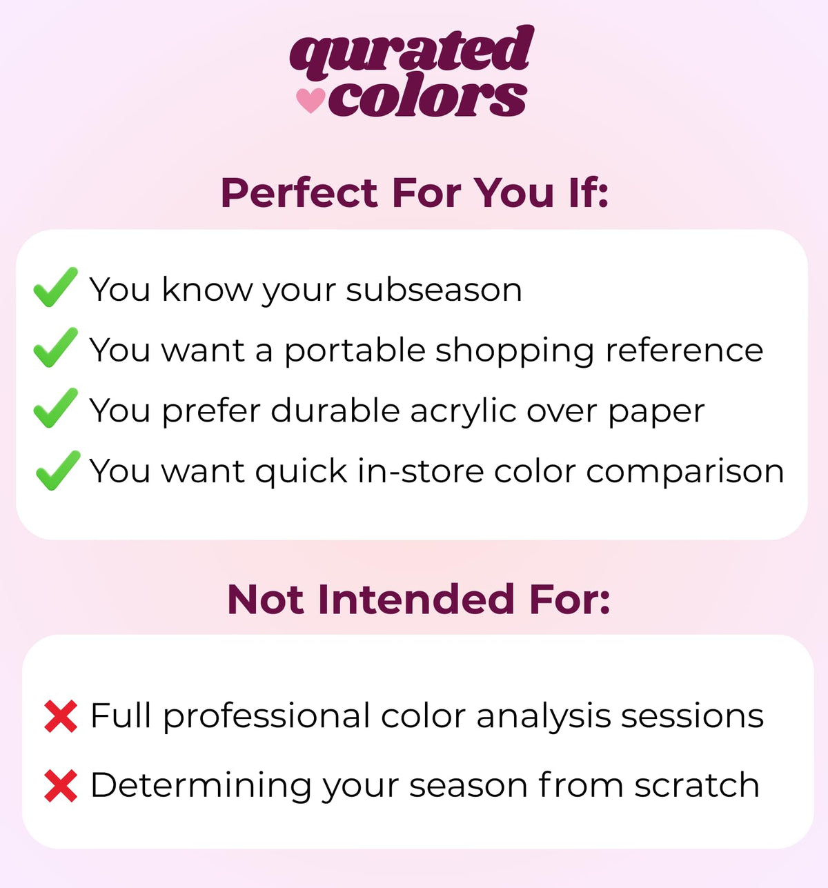 Qurated Colors velvet pouch preserves your swatch set during travel.