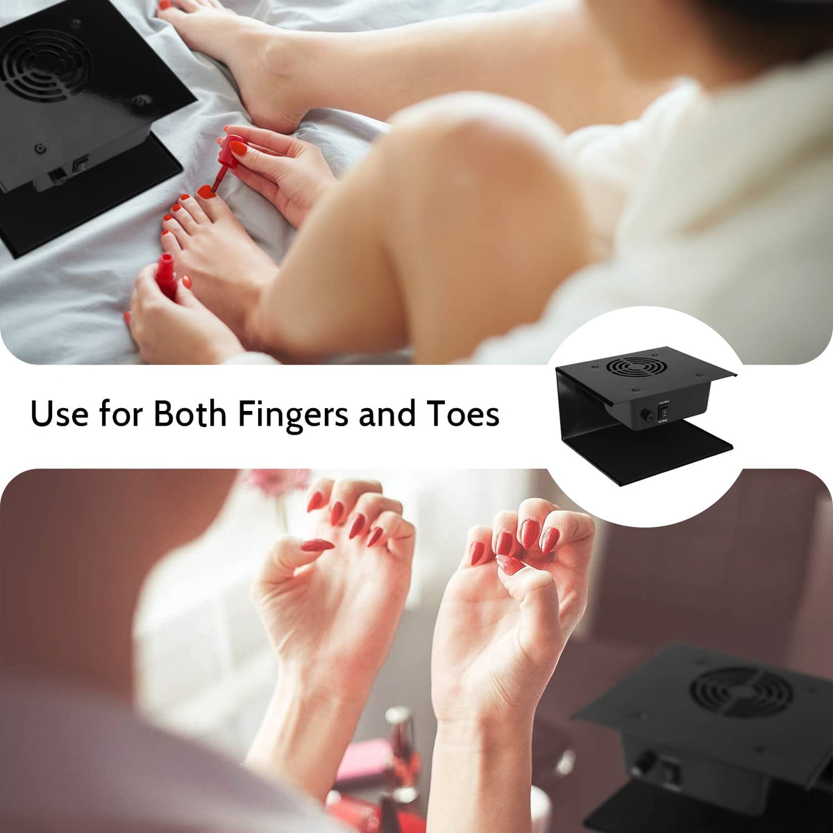 QUTUNI nail dryer safety features ensure comfortable, risk free nail sessions.