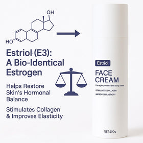 Close-up of QUZOYU EstriolM4 texture indicating smooth absorption
