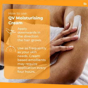 Fragrance-free QV Cream supports skin barrier protection and gentle care