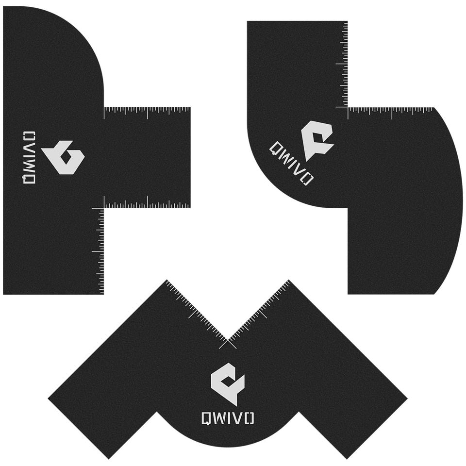 Qwivo Pro 3-Pack front view template for precise hairline shaping.