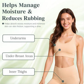 QYGCHUSIN Skin-fold area application illustrates gentle care in moisture-prone zones.