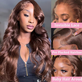 QZOQZO 13x6 HD lace front cap for invisible hairline and seamless styling.