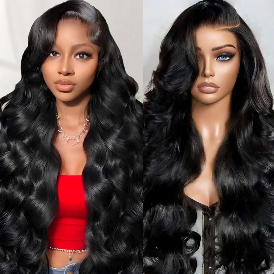 QZOQZO 26-inch lace front wig close-up showing natural hairline