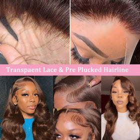 QZOQZO body wave hair density 180% for natural fullness and movement.
