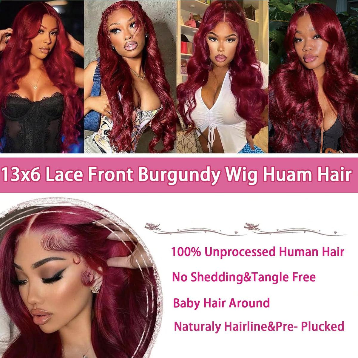 QZOQZO body wave wig 18 to 32 inches with voluminous natural movement.