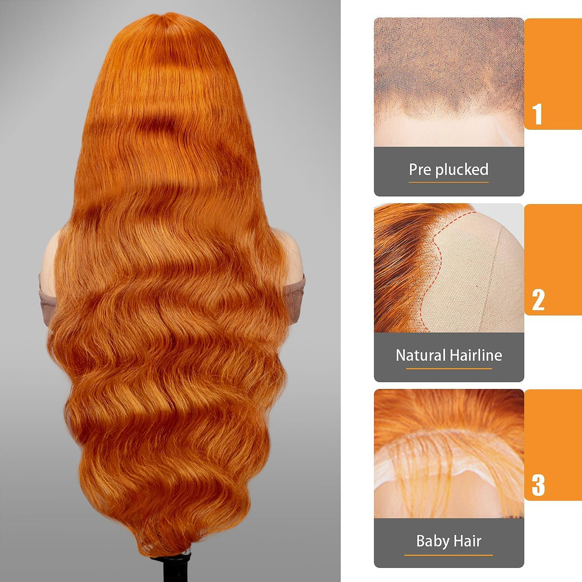 QZOQZO Ginger body-wave wig 28 inches for voluminous styling