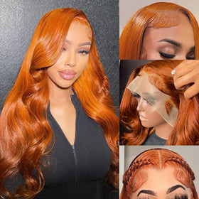 QZOQZO Ginger lace front wig with 13x4 HD lace for a natural hairline