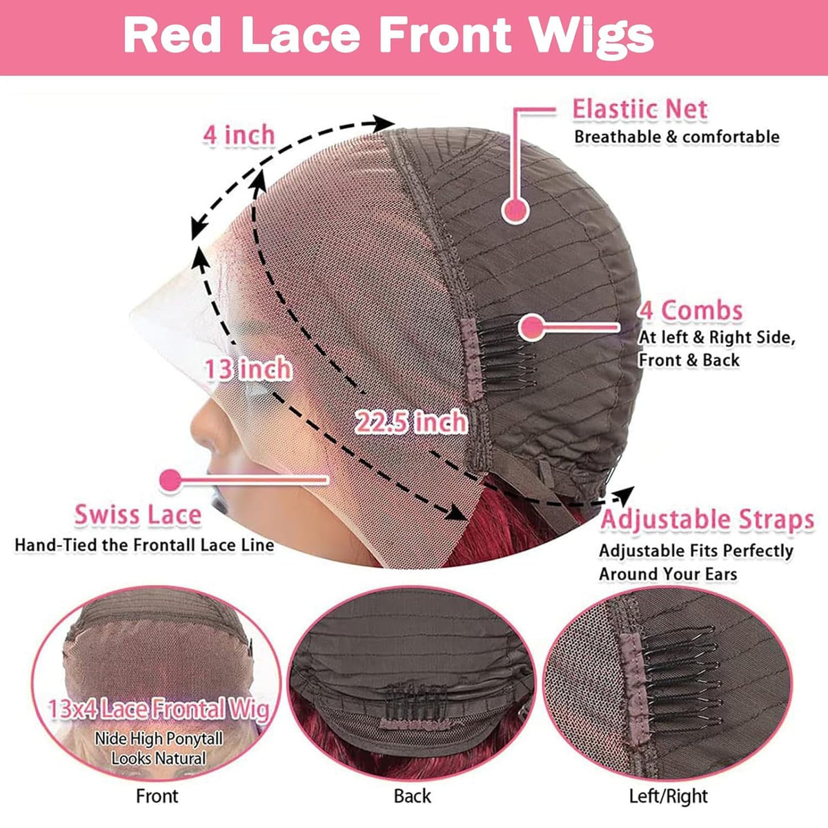 QZOQZO pre plucked baby hairs with 99j burgundy shade for realistic styling.