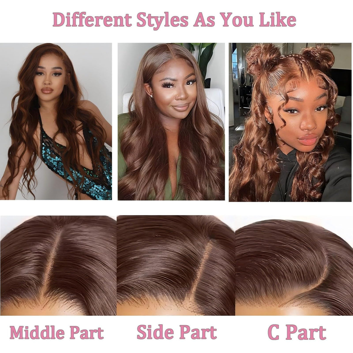 QZOQZO pre-plucked hairline offering realistic parting and easy styling.