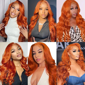 QZOQZO transparent lace wig with simulated scalp for breathability