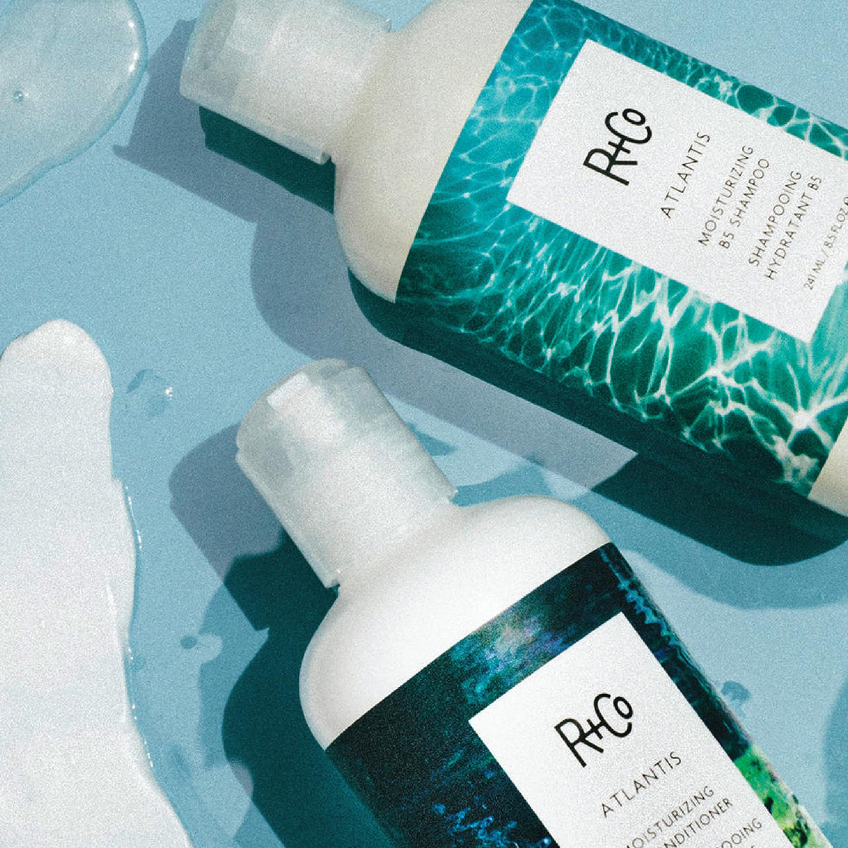 R+Co Atlantis B5 after-wash hair looks soft and manageable