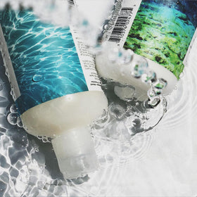 After-shampoo routine with Atlantis conditioner for enhanced moisture.