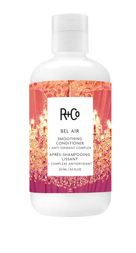 R+Co Bel Air smoothing conditioner bottle front for frizz control and shine.