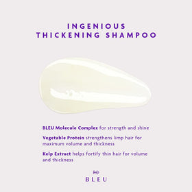 R+Co BLEU bottle pour demonstrates cleansing and clarifying action