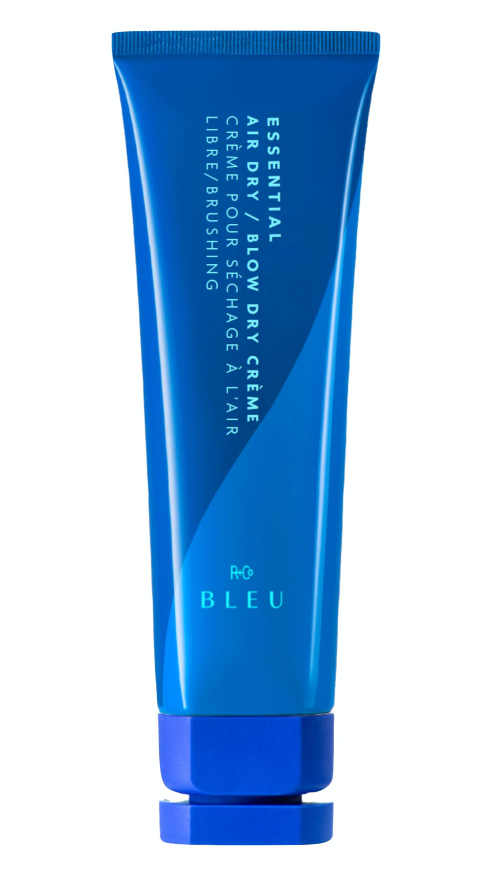 R+Co BLEU bottle ready for air-dry styling and frizz control.