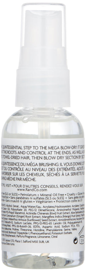 R+Co Dallas Thickening Spray travel spray-application ideal for volumizing on towel-dried hair.