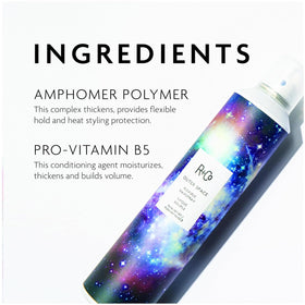 R+Co hairspray closeup showing added volume without stiffness