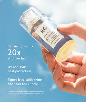 R+Co On a Cloud Bond oil being dispensed for heat protection.