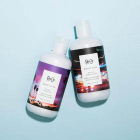 R+Co Sunset Blvd bottle being poured for immediate brightening