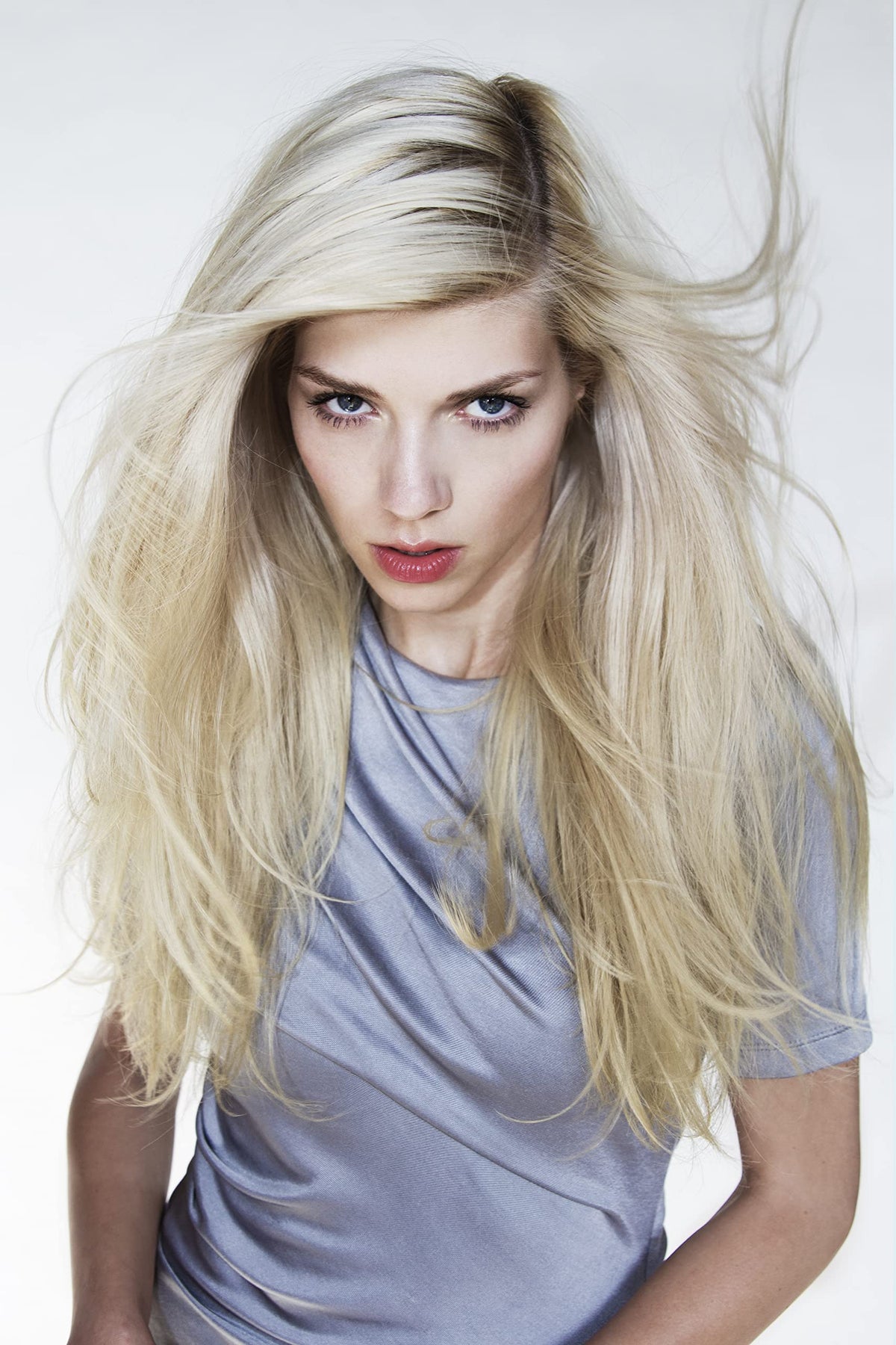 Hair shines with cool-toned brightness after Sunset Blvd