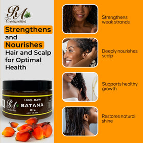RA COSMETICS Batana Oil on hydrated, vibrant hair