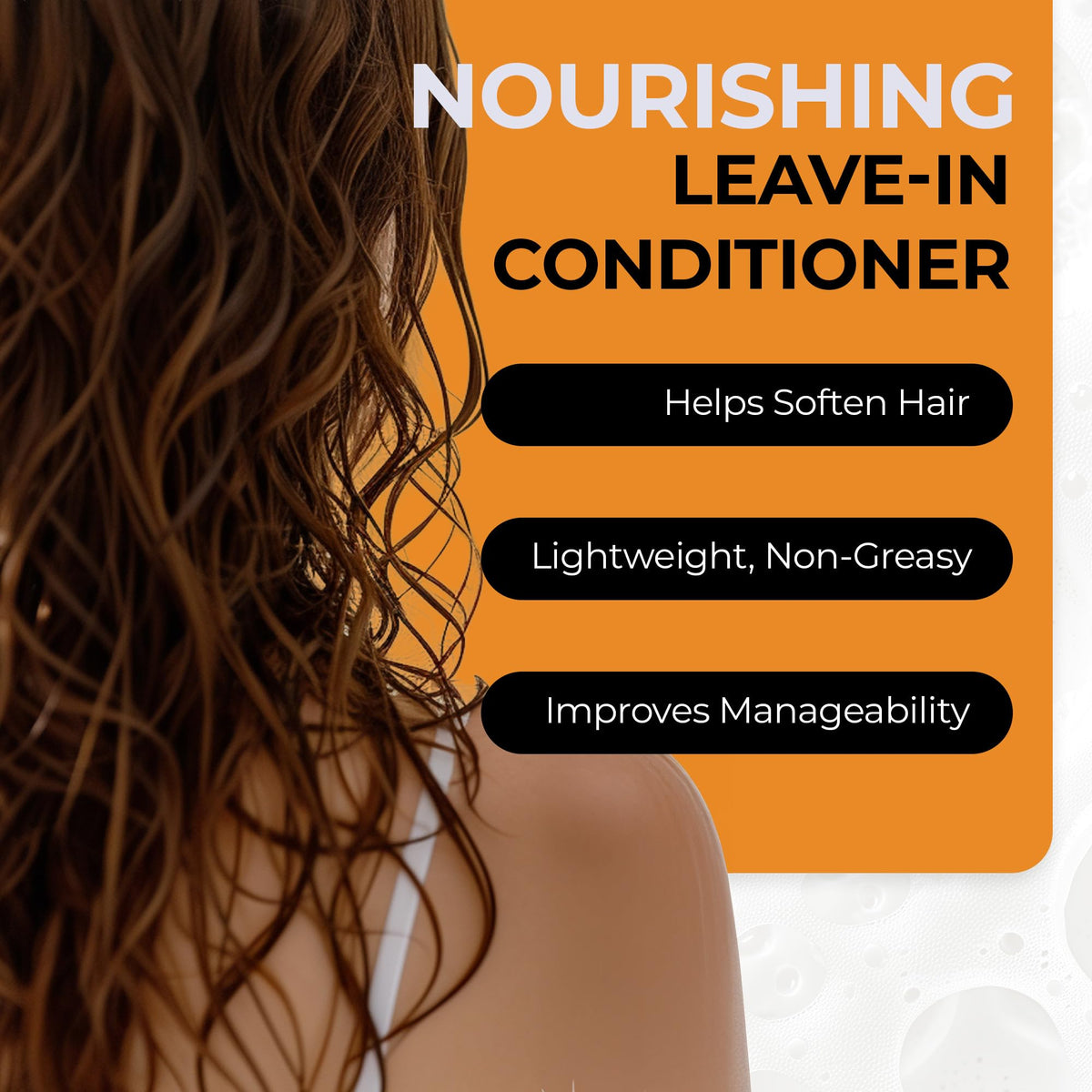 Close-up of Batana Oil Leave-In cream texture showing deep hydration and frizz control.