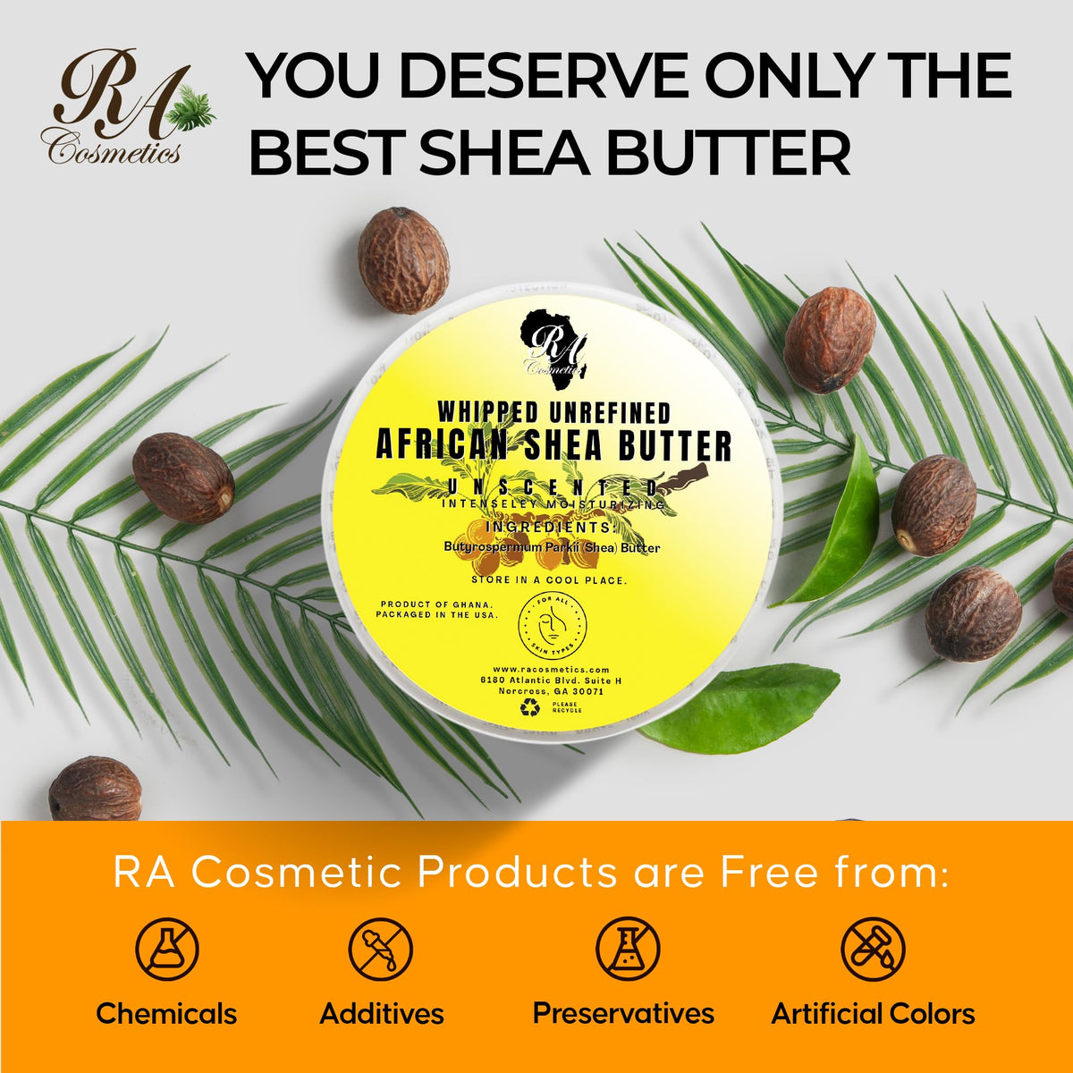RA COSMETICS unscented formula is fragrance-free for sensitive routines