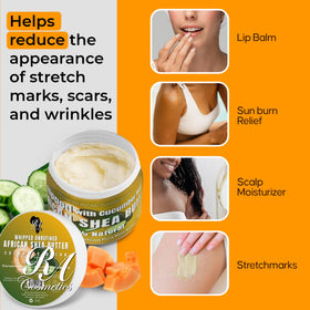 Hands applying RA COSMETICS butter for soft, moisturized skin