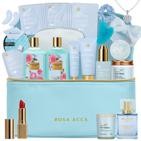 RA ROSA ACCA 25-Piece Gift Basket with premium skincare for indulgent self-care moments.