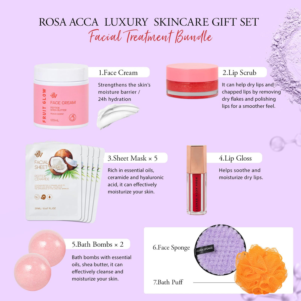 RA ROSA ACCA face serum and cream bottle for nourishing skincare routine