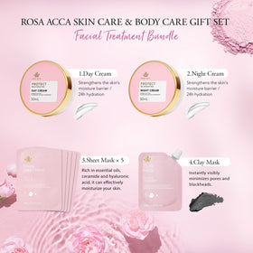 RA ROSA ACCA Gua Sha tool included for facial massage and contouring.