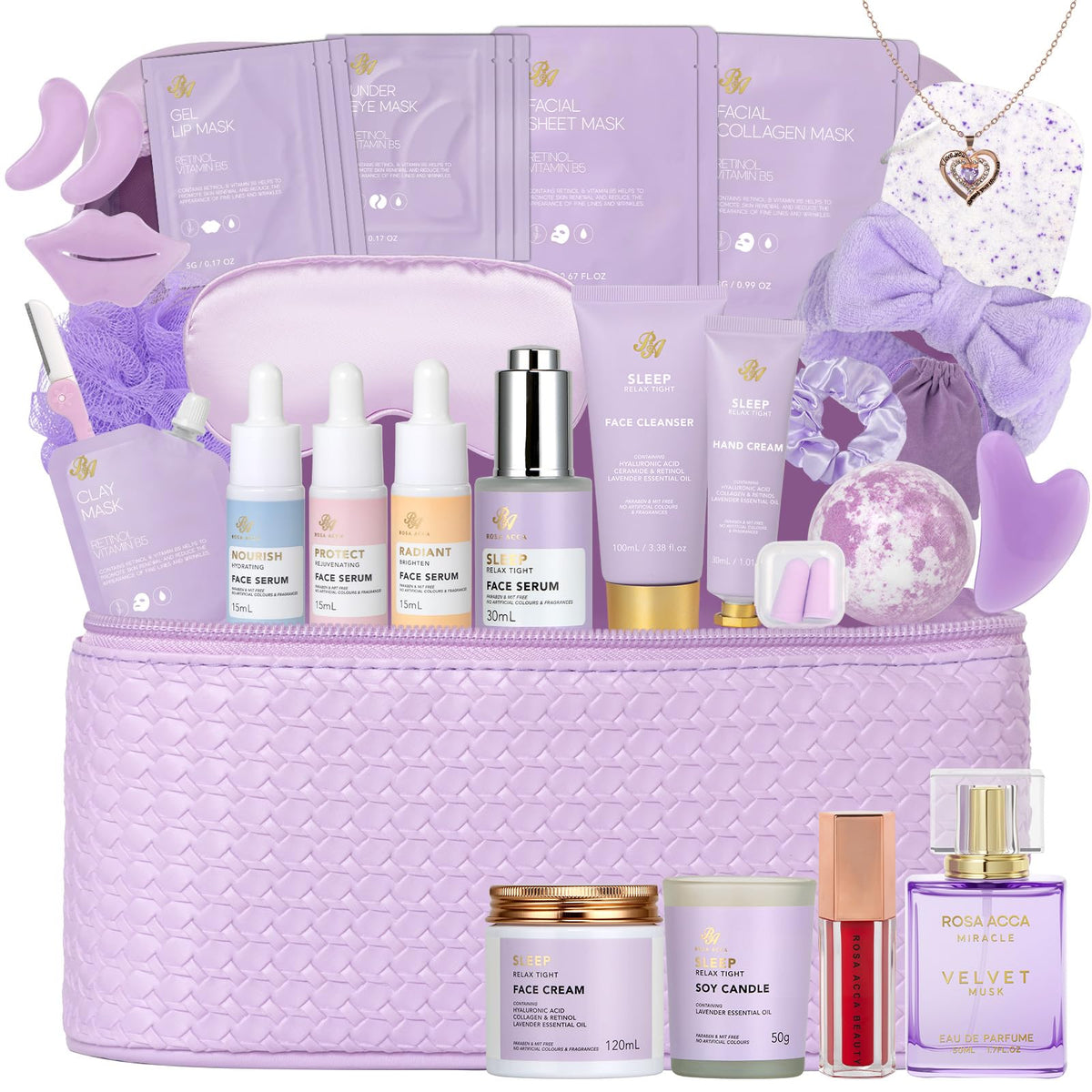 RA ROSA ACCA lavender bath bomb for relaxing spa moments.