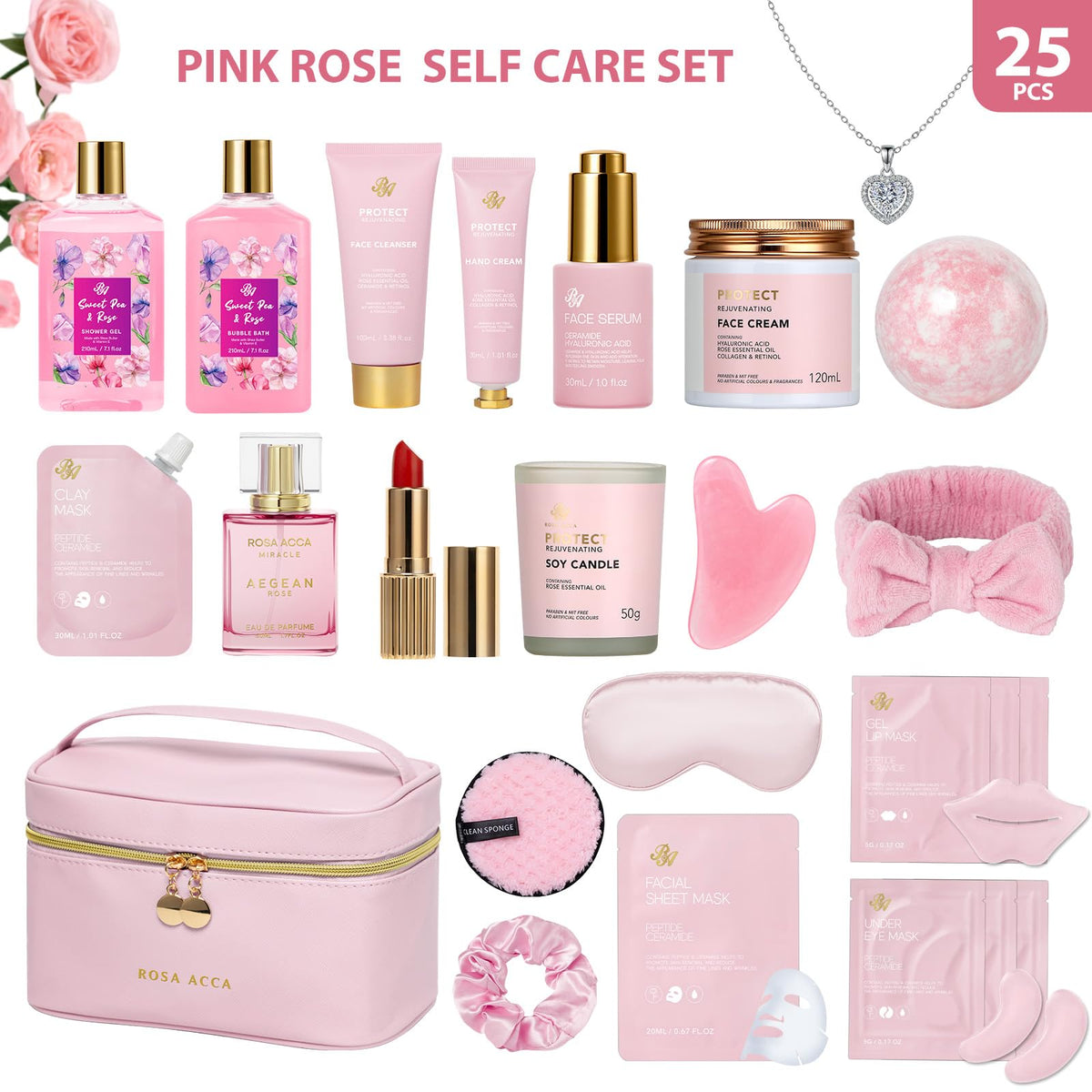 RA ROSA ACCA rose bath bubble for a relaxing soak