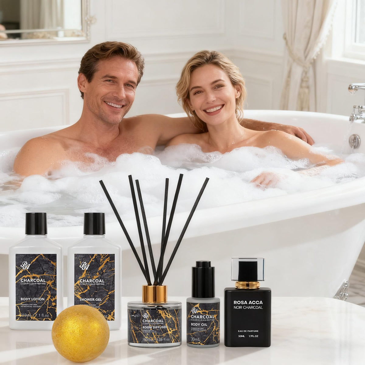 RA ROSA ACCA silk sleep mask and bath puff for a luxurious bedtime ritual