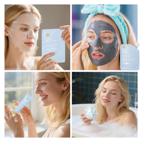 RA ROSA ACCA sheet masks, soothing treatments for a radiant complexion.