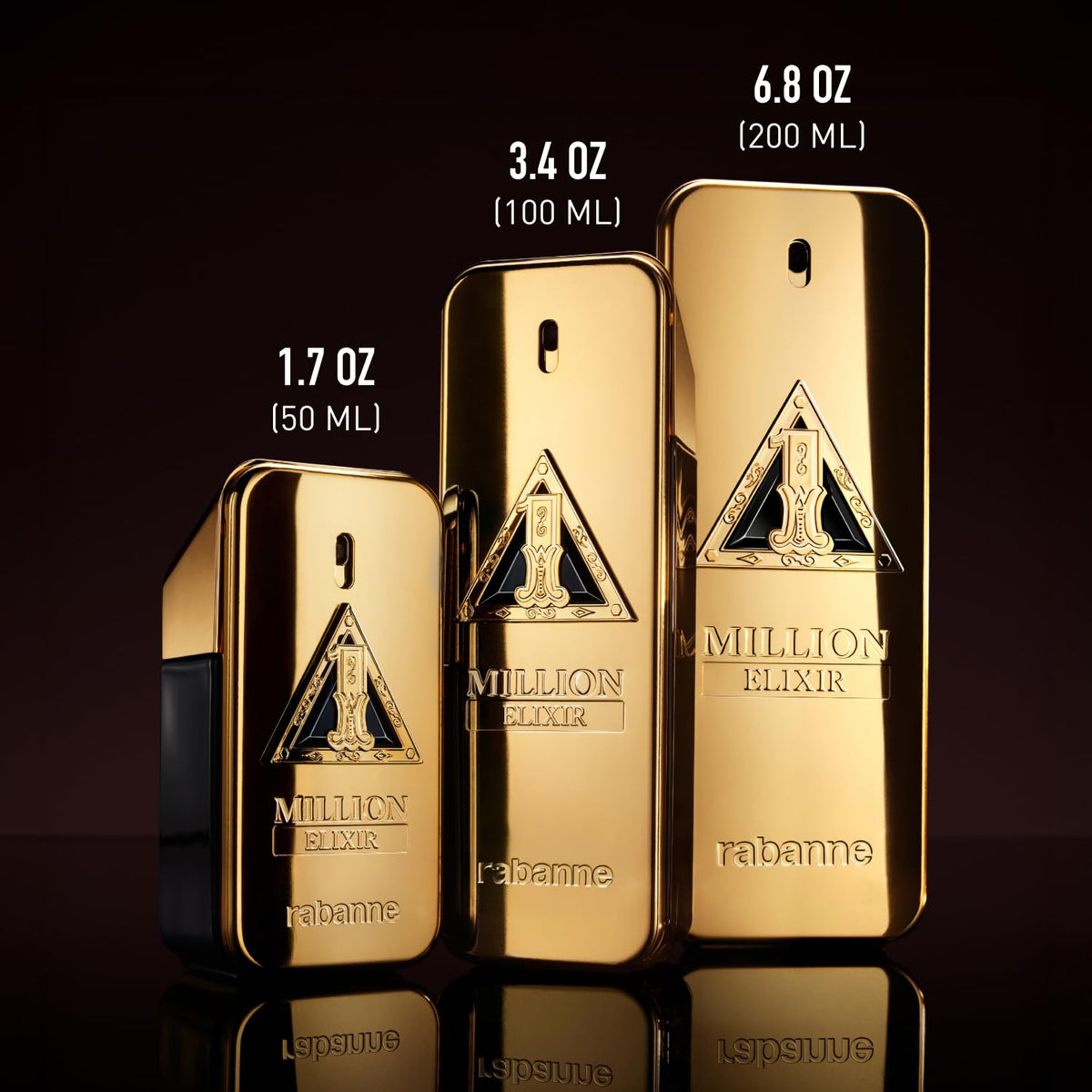 Rabanne 1 Million Elixir amber-spice signature, ideal for evenings
