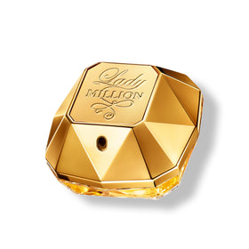 Rabanne Lady Million diamond bottle, a statement piece for bold glamour.