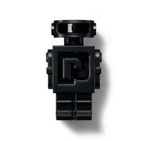 Rabanne Phantom Parfum bottle in matte black, bold night-ready design.
