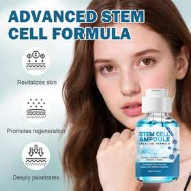 Racgrul Stem Cell Serum ampoules packaging for easy use and travel