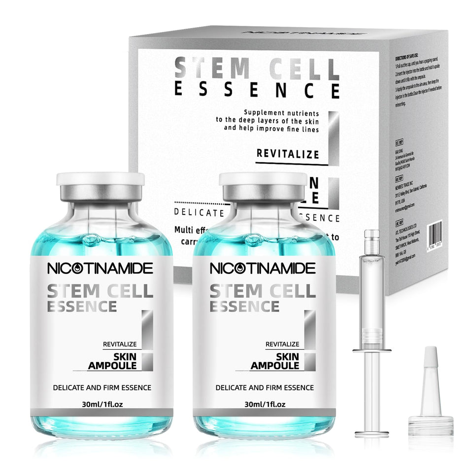 Racgrul Stem Cell Serum Face bottle shown, lightweight hydration for refreshed skin.